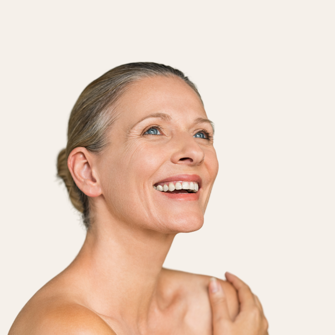 vrouw met fijne lijntjes en rimpels